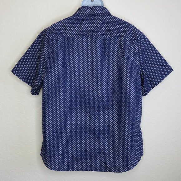 Claiborne* Men's Short Sleeve Button Down Curved Hem Slim Fit Shirt~ Size XL - Picture 2 of 12